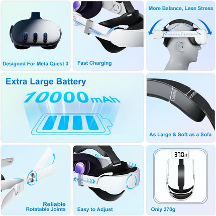 Virtual Reality Headset with Advanced Cooling and Adjustable Straps for VR Gaming – image 8