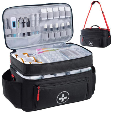 Medicine Bag Organizer for Medications and Bandages, Emergency Bag with Shoulder Strap – image 6
