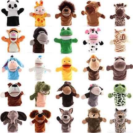 Hand Puppets for Kids and Adults, Plush Tiger Hand Puppet with Movable Mouth, Animal Puppets for Puppet Show, Plush Toys