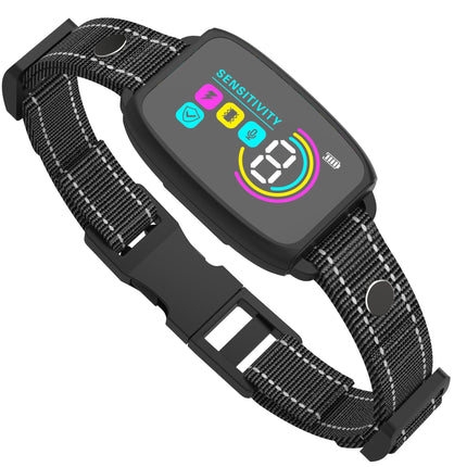 Smart Anti-Barking Dog Collar with HD Display & IP67 Waterproof | Humane Training for Dogs 8-120 lbs