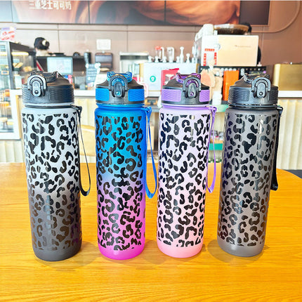 Reusable Water Bottle, Large Sports Water Bottle with Leak Proof Lid, BPA Free Plastic Water Bottle for Office
