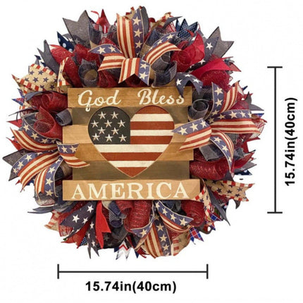 Front Door Wreath, 4th of July Decorations – image 5