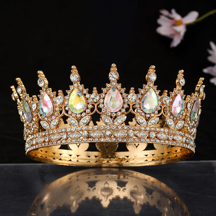 Royal Crown for Women, Metal Hair Crown for Costume Party and Wedding – image 7