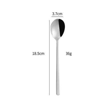 Golden Dessert Spoon, Ice Cream Spoon with Ergonomic Handle for Desserts and Table Setting – image 19