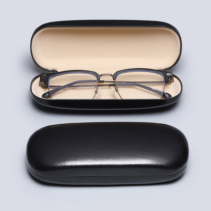 Glasses Case, Portable Eyeglasses Case with Secure Closure, Compact Sunglasses Case for Bag or Pocket