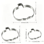 3-piece Set Pumpkin / silver