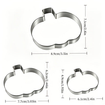 Pumpkin Cookie Cutters, Stainless Steel Cookie Cutter Set for Halloween Baking – image 10