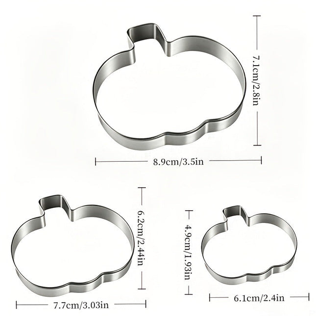 Pumpkin Cookie Cutters, Stainless Steel Cookie Cutter Set for Halloween Baking – image 10