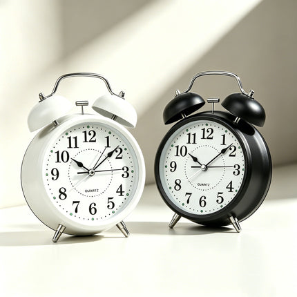 Retro Alarm Clock, Vintage Home Decor and Bedroom Decor with Quartz Movement