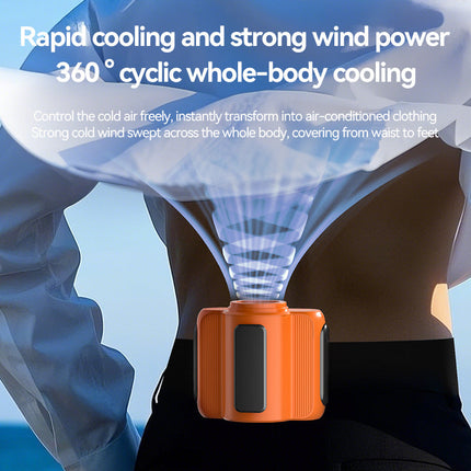 Neck Fan, Portable Fan with LED Display and Flashlight – image 4