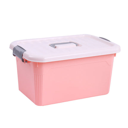 Storage Box with Lid, Storage Tote for Toys and Clothes