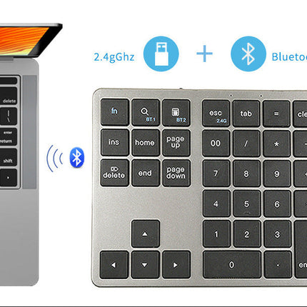 Wireless Numeric Keypad, Low Profile Numpad for Data Entry