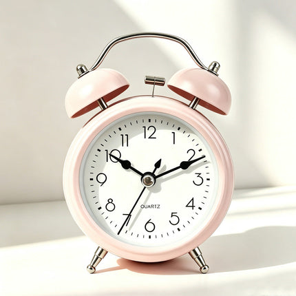 Retro Alarm Clock, Analog Alarm Clock with Large Dial – image 4