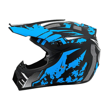 Dirt Bike Helmet, Full Face Motorcycle Helmet with Visor – image 34