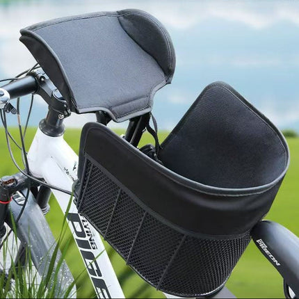 Pet Carrier for Bike with Mesh Sides, Dog Bike Basket with Quick Release Mount, Bike Dog Carrier for Small Dogs and Cats