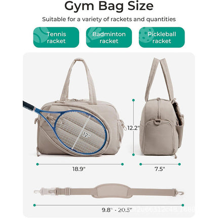Tennis Bag for 2 Racquets, Tennis Racquet Bag with Shoulder Strap