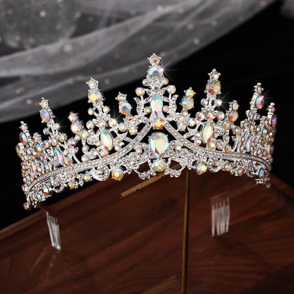 Tiara for Women, Crystal Tiara Crown with Hair Clips for Wedding – image 16