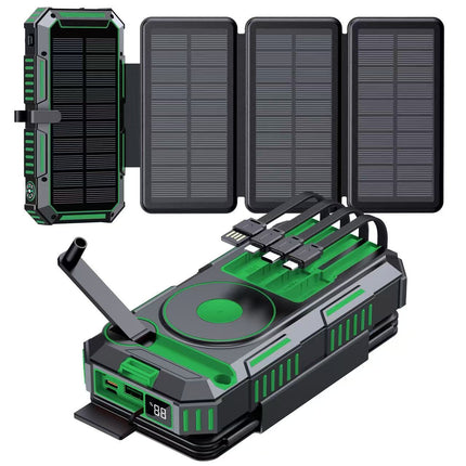Portable Charger, Solar Power Bank with Wireless Charging, 20000mAh Power Bank – image 7