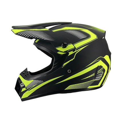 Dirt Bike Helmet, Full Face Motorcycle Helmet with Visor, Motocross Helmet with Reinforced Chin Guard for Off Road