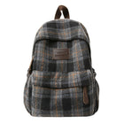 Plaid School Backpacks, Work Backpack for Office, Everyday Backpack with Padded Shoulder Straps, Casual Book Bag