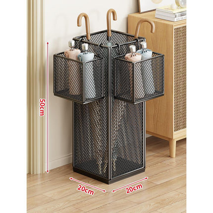 Metal Umbrella Stand for Entryway, Metal Mesh Entryway Storage Organizer – image 9