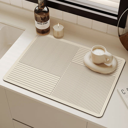 Silicone Dish Drying Mat for Kitchen Counter, Heat Resistant Silicone Mat – image 4