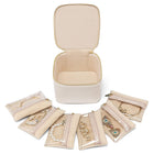 Jewelry Organizer Bag with Transparent Compartments, Travel Jewelry Case, Small Jewelry Holder for Travel and Daily Use