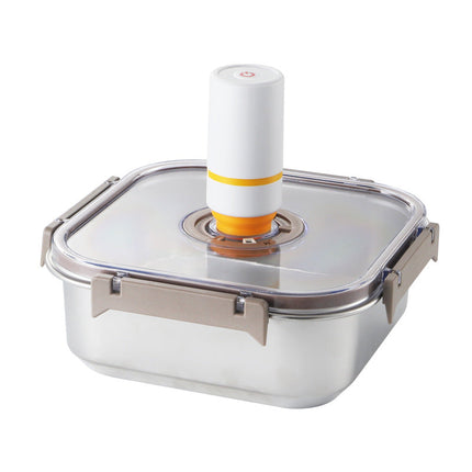 Stainless Steel Vacuum-Sealed Food Container Set (1800ML + 3000ML) | Modern Freshness Solution for Extended Food Storage