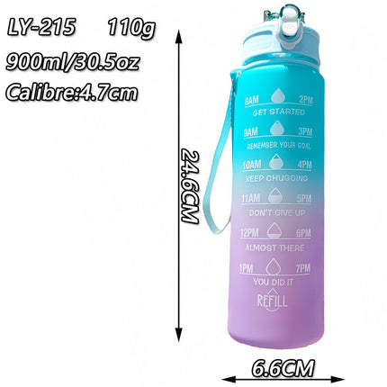 Motivational Water Bottle with Time Markers – image 4