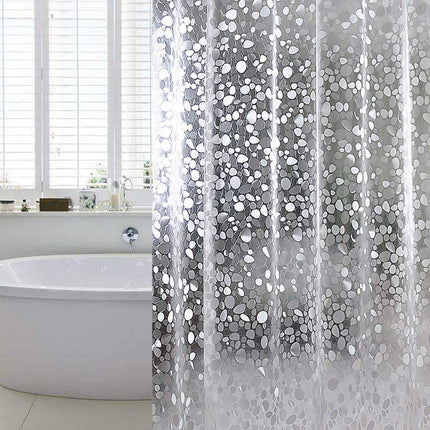 Fabric Shower Curtains, Waterproof Shower Curtain with Textured Design – image 4