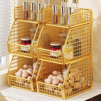Gold - 3-Tier (Single Column) Pack of 2 / nan