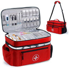 Medical Bags, Medicine Bag Organizer for Medications and Bandages, First Aid Bag, Emergency Bag with Shoulder Strap