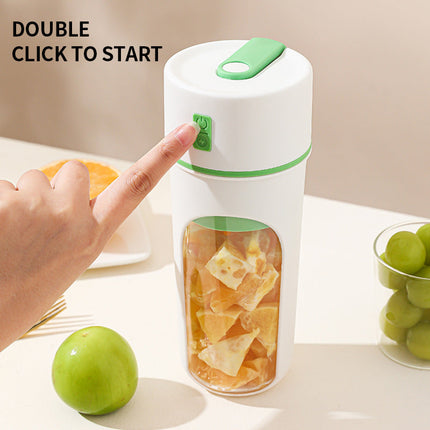 Portable USB Rechargeable Electric Juicer with Safety Protection | Compact Blender for Smoothies and Shakes on the Go