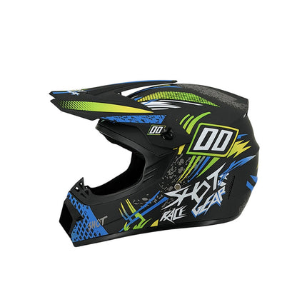 Dirt Bike Helmet, Full Face Motorcycle Helmet with Visor, Motocross Helmet with Reinforced Chin Guard for Off Road