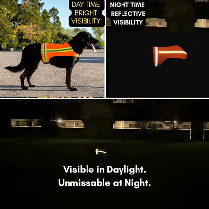 Dog Vest Reflective, Orange Safety Vest for Dogs – image 4