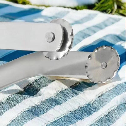 Stainless Steel Barbecue Tongs with Easy-Grip Handles | Durable and Safe for Effortless Grilling