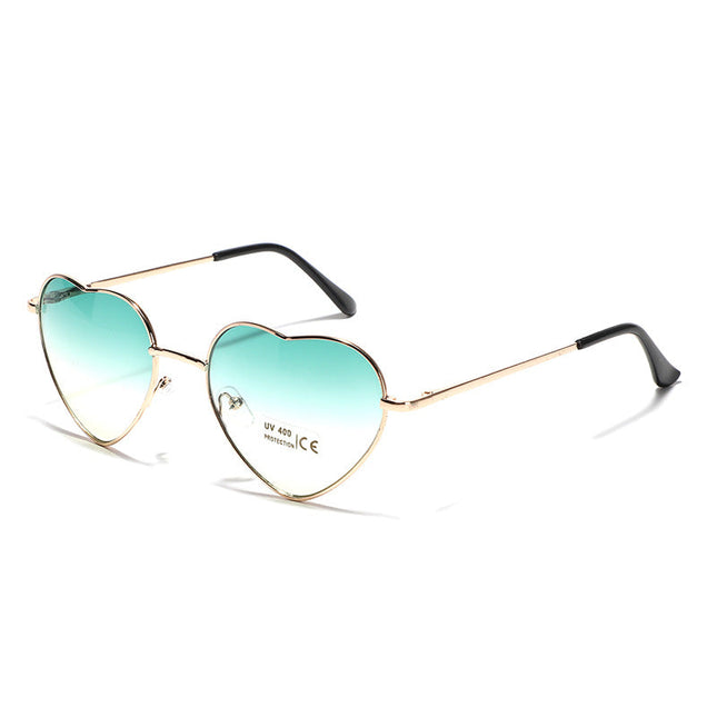 Heart Shaped Sunglasses for Women, UV Protection Sunglasses with Gradient Lenses – image 8
