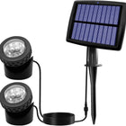 Solar Garden Spotlights, Solar Powered Landscape Lighting with Ground Stake, Solar Lights Outdoor for Yard and Pathway