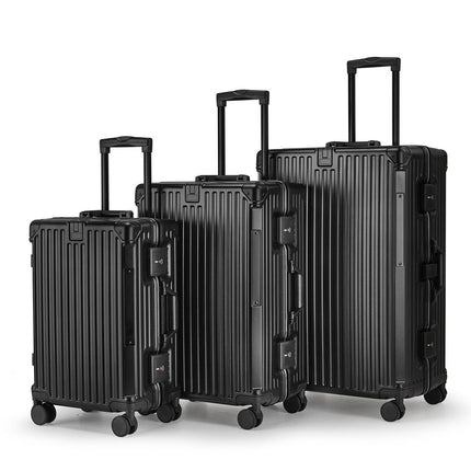 Durable Luggage, Aluminum Hard Shell Suitcase with Lock – image 6