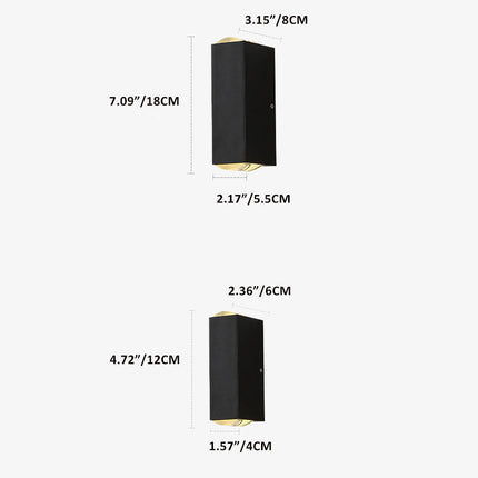 Outdoor Wall Sconce, Modern Porch Lights, Waterproof LED Outdoor Light Fixture, Aluminum Exterior Wall Light – image 9