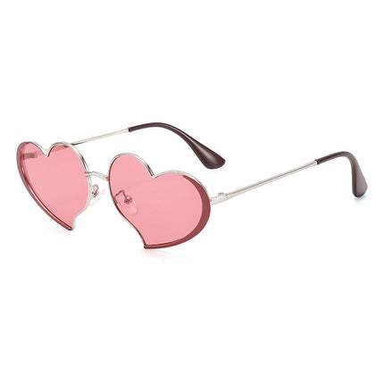 Heart Shaped Sunglasses for Women, UV Protection Sunglasses with Glamorous Frame – image 7