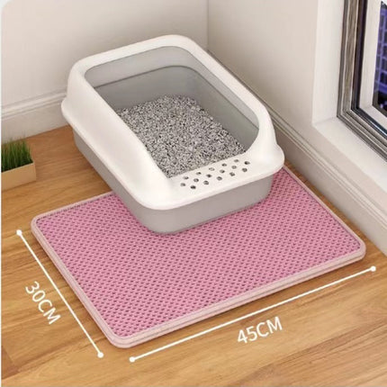 Double Layer Cat Litter Mat with Stain-Resistant Material | Traps Litter for a Clean Home