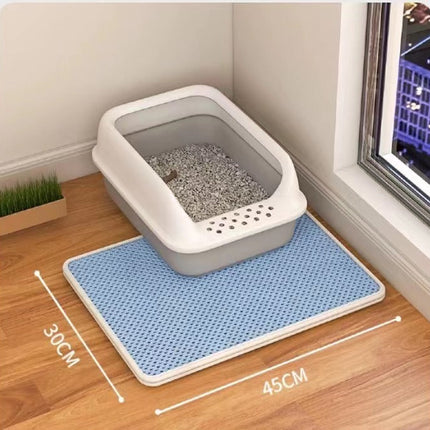 Double Layer Cat Litter Mat with Stain-Resistant Material | Traps Litter for a Clean Home