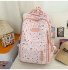 Travel Backpack with Star Pattern, School Backpacks for Students, Water Resistant Book Bag with Padded Straps, Rucksack