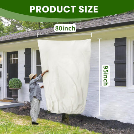 Winter Plant Cover, Heavy Duty Tree Protection Cover with Ties