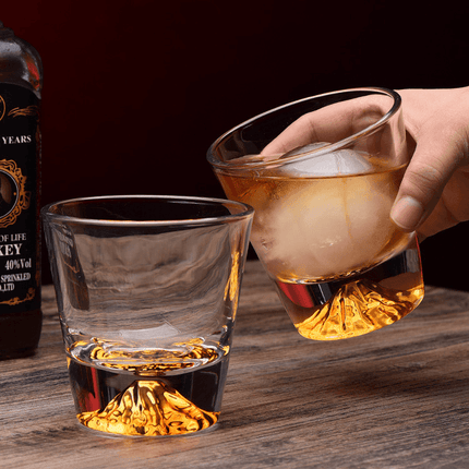 Japanese Whisky Glass Set in Wooden Box, Old Fashioned Bourbon Glass Gift – image 11