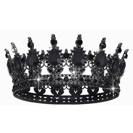 Royal Crown for Women, Queen Crown with Gemstones