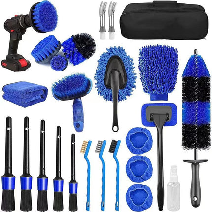 Car Wash Brush Set with 26 Durable Tools | Effortless Cleaning for Cars, Trucks, and SUVs