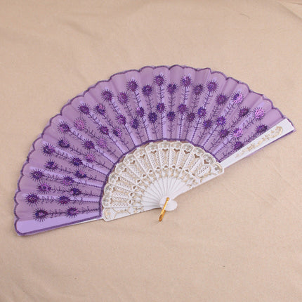 Hand Fans for Women, Foldable Hand Fan with Floral Pattern – image 12