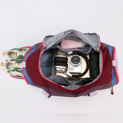 Gym Bag for Women, Sports Duffel Bag with Shoulder Strap and Handles, Travel Bag with Multiple Compartments